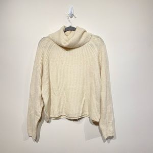 Cream turtleneck sweater